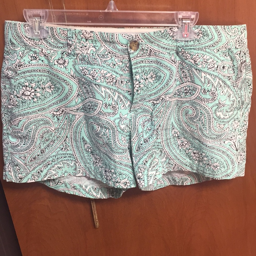 Mint paisley 5” inseam Old Navy Shorts